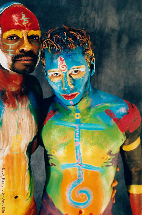 Young smooth twink fucking Gay body paint